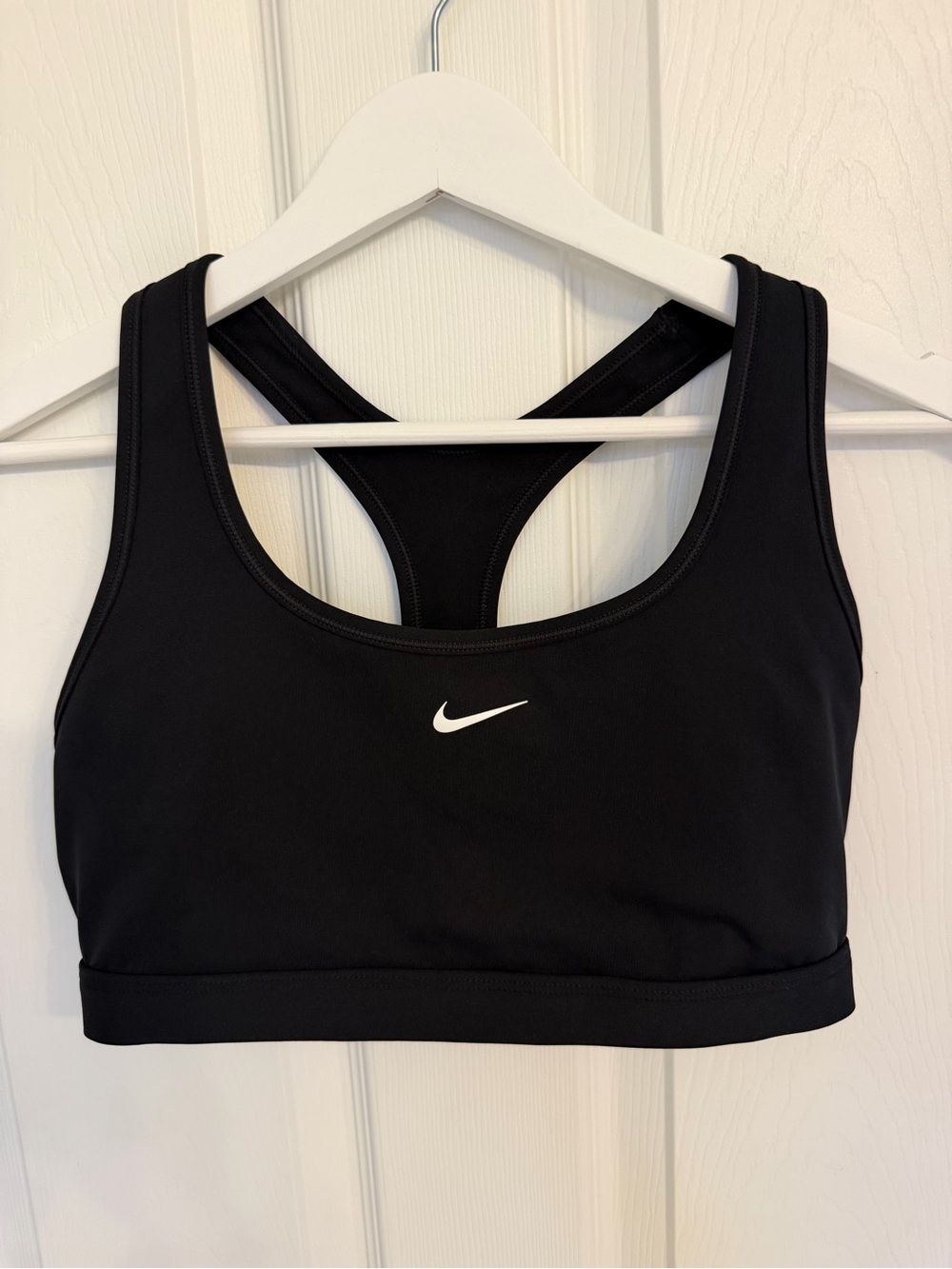 Nike large black dri fit racerback Sports Bra women active